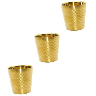 Didiseaon 3pcs Sturdy Stainless Steel Shaving Bowl for Men Shaving Soap Mixing Container Professional Design for Easy Lathering and Travel Rustproof Accessory