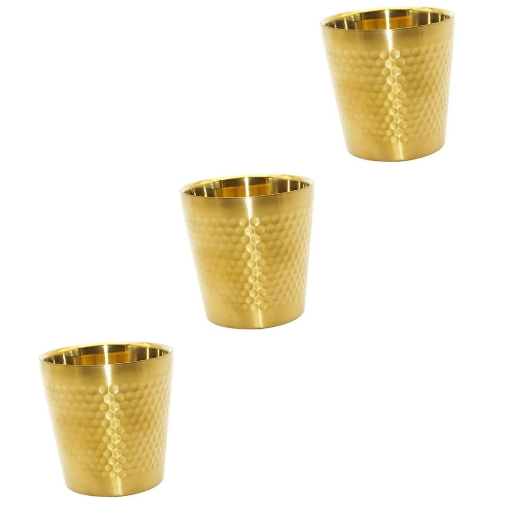 Didiseaon 3pcs Sturdy Stainless Steel Shaving Bowl for Men Shaving Soap Mixing Container Professional Design for Easy Lathering and Travel Rustproof Accessory