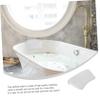 SaditY 3 pcs Bathtub Pillow Non- Head Rest Cushion Shower Pillow Bathtub Head Neck Pillow Bath headrest Ergonomic Bath Pillow Soft Pillows spa tub Spa Pillow Washable White Bathtub mat t7 view 2