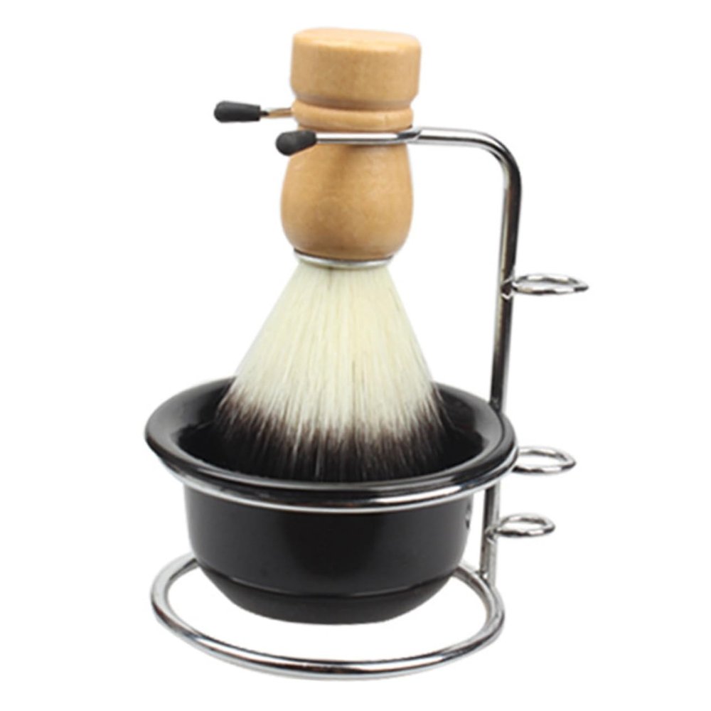 SaditY 1 Set Shaving Foam Bowl Grooming Badger Shaving Brush Shave Brush Shaving Brushes for Men Man Suit Travel Shave Cream Shaving Supply Shaving Must Have Bathroom Shaving Bowl Black, 12x8.5cm