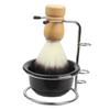 SaditY 1 Set Shaving Foam Bowl Grooming Badger Shaving Brush Shave Brush Shaving Brushes for Men Man Suit Travel Shave Cream Shaving Supply Shaving Must Have Bathroom Shaving Bowl Black, 12x8.5cm view 1