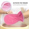 SaditY Paraffin Wax Bath Gloves and Booties, 4Pcs Wax Care Insulated Mittens Hand Care Treatment Spa Foot Cover for Thermal Treatment, Wax Machine Pink, 30x16cm view 4