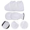 SaditY Paraffin Wax Bath Gloves and Booties, 4Pcs Wax Care Insulated Mittens Hand Care Treatment Spa Foot Cover for Thermal Treatment, Wax Machine White view 2