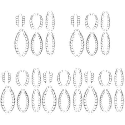 SaditY 60pcs Ingrown Toenail Correction Wire Fixer Professional Pedicure Strips Straightening Corrector Embedded Fixer Wire Clips Foot Ingrowing Household Nail Toenail Brace Curved, 3X3X1.5CMx5pcs