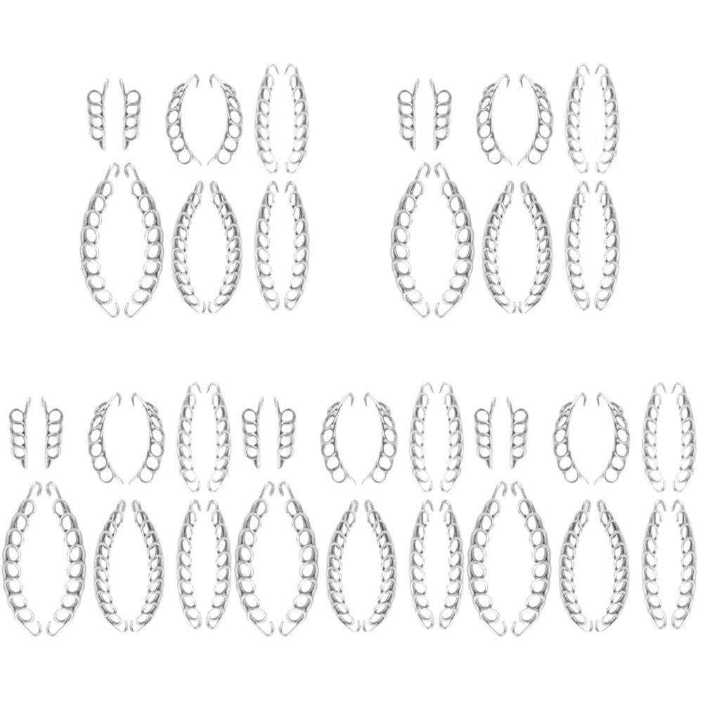 SaditY 60pcs Ingrown Toenail Correction Wire Fixer Professional Pedicure Strips Straightening Corrector Embedded Fixer Wire Clips Foot Ingrowing Household Nail Toenail Brace Curved, 3X3X1.5CMx5pcs