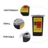 SaditY 2pcs Boxes Blade Storage Box Razor Bank Razor Blade Disposal Container Razor Blade Storagement Waste Blades Cases Flip Top Sharps Container Square Clamshell Modeling Box Plastic view 2