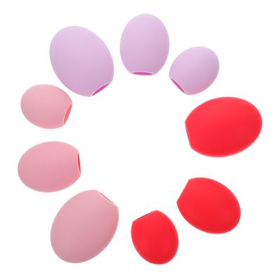 Mipcase 9pcs Silicone Makeup Brush Covers Dust and Reusable for Cosmetic Brushes for Makeup