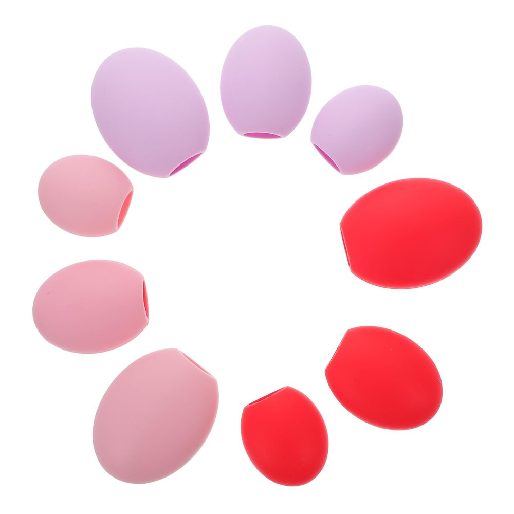 Mipcase 9pcs Silicone Makeup Brush Covers Dust and Reusable for Cosmetic Brushes for Makeup