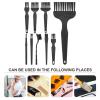 SaditY Keyboard Cleaners 8pcs Electric Shaver Cleaning Brush Hair Remover Shaving Razor Brush Replacement Brushes for All Models Electric Shaver Cleaning Brush Electric Brush for Hair, Black view 3