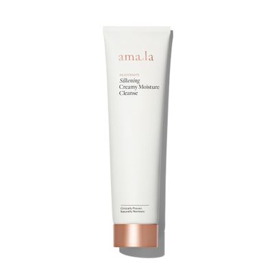 Amala Silkening Creamy Moisture Cleanse - Gentle Facial Cleanser Dissolves Impurities, Lifts Makeup, Clears Pore-Clogging Debris - AHAs & Plant Seed Oils (150ml)