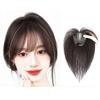 6x7 Hand Tied Machine Made,Straight Bang Clip in Hair for Thinning Hair Human Hair for Woman,25cm/10 inch One Piece Three Clips for Hair Loss (Natural color) view 2