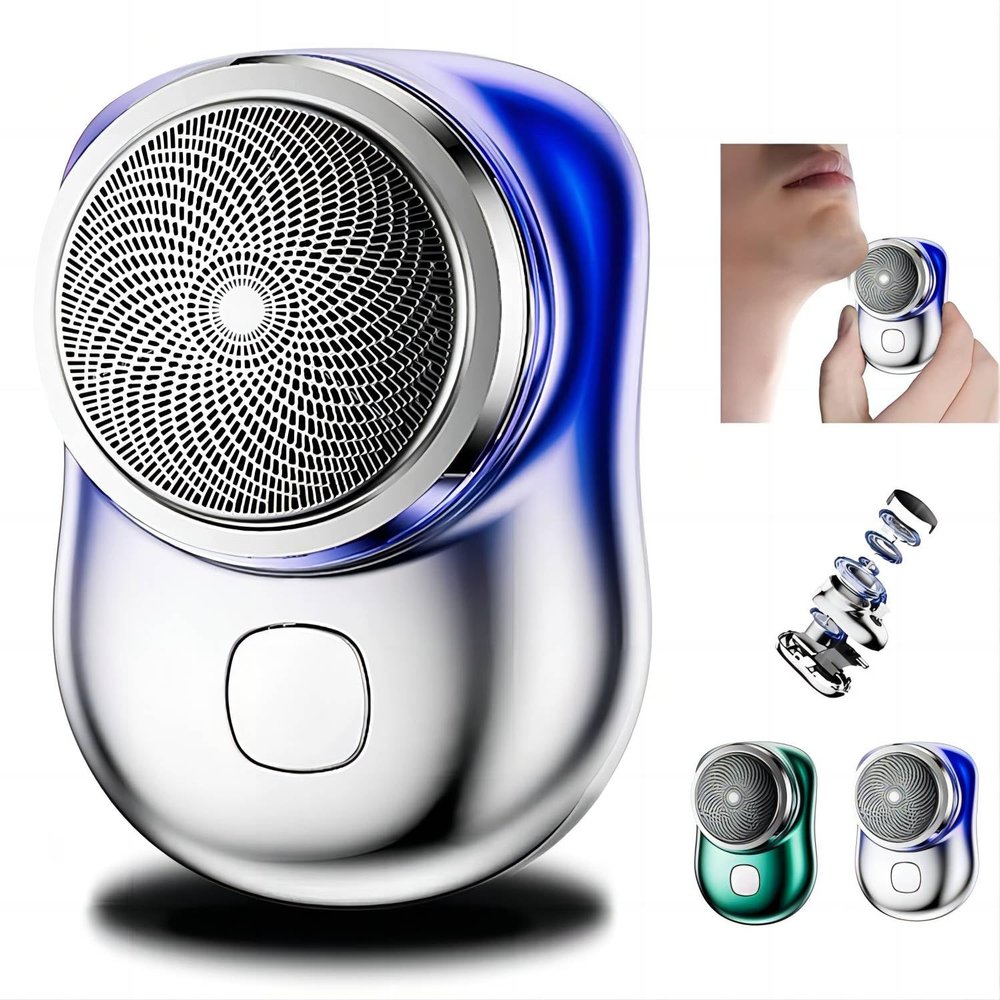 Mini Shaver,Mini Shaver Portable Electric Shaver, 2024 New Upgrade,One-Button Use, USB Mini Shaver Charging Suitable for Home, Car, Travel:Gradient Blue(E7).