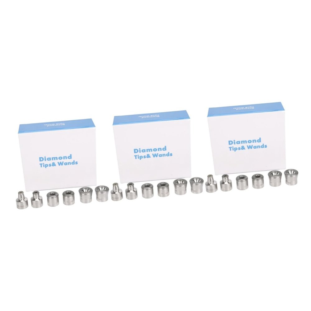 SaditY 3pcs Diamond micro-carving dermabrasion head Beauty Apparatus Accessories Facial Peeling Skin Cleansing facial accessories Microcarving Dermabrasion Tips substitute white cosmetic, Whitex3pcs