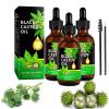 Aceite de Ricino 100% Orgnico, Aceite de Castor para Cabello, Pestaas, Cejas y Crecimiento del Vello - Mujeres y Hombres, 60ml/2.0 Fl Oz (3 Botellas) view 1