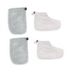 SaditY 2 Pairs Gloves Foot paraffin hand parrafin wax for hands hand wax hot wax for hands wax bath mitts pedicure liners disposable mittens paraffin accessories Dip Wax manicure, 28x20cm, Gray view 1