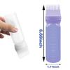 4 Pcs Root Comb Applicator Bottle 6oz,Hair Oil Applicator Bottle for Hair,Oil Comb Applicator Hair Bottle Applicator for Hair Dye Shampoos Hair Salons Camping Traveling (black+white+purple+pink) view 2