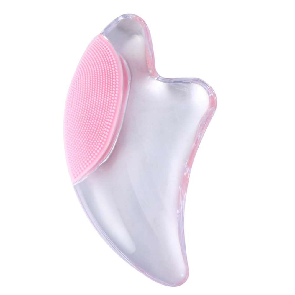 balacoo 1pc Crystal Gua Plate Transparent Scraping Bar for Facial Cleansing and Massage Smooth Edges Premium Box Packaging