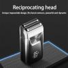 EKHOU Men's Shaver, Electric Razor Electric Shaver Rechargeable Shaving Machine for Men Shaver Beard Razor Wet-Dry Use Beard Trimmer Hair Trimmer (Color : Silver) view 4