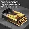 EKHOU Men's Shaver, Electric Razor Electric Shaver Rechargeable Shaving Machine for Men Shaver Beard Razor Wet-Dry Use Beard Trimmer Hair Trimmer (Color : Gold) view 3