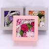 Bath Soap Rose Flower Floral, 12 Pcs Plant Essential Oil Flower Soap Set in Gift Box Flower Shaped Soap Rose Valentine's Day Gift Bath Decorative Soap for Anniversary Birthday Wedding view 2