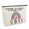 14 Year Old Girl Gift Ideas, 14th Birthday Gifts for Teenage Girls, Funny 2011 Birthday Decorations Makeup Bags for Her, Sister, Daughter, Niece, Cute Cosmetic Travel Pouch for Teen Girls Trendy Stuff view 1