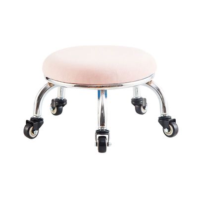Swivel Stool Round Rolling Stool with Mute Pulley, 360 Swivel & Bold Pipe, Work Stool for Home Kitchen Spa Salon Tattoo, 20cm