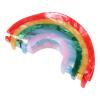 Big Rainbow Hair Claw Clip Non Slip 3.5inch Acrylic Acetate 90's Strong Hold Jaw Barrettes Cute for Women Girls Thin Thick Hair Accessory Rainbow Pride Parade Valentines Gifts view 1
