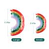 Big Rainbow Hair Claw Clip Non Slip 3.5inch Acrylic Acetate 90's Strong Hold Jaw Barrettes Cute for Women Girls Thin Thick Hair Accessory Rainbow Pride Parade Valentines Gifts view 4