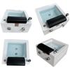 Acrylic Massage Footbath,Spa Footbath,Foot Soaker,deep Foot Bath Spa with Massage Nail Salon Pedicure Bathtub Square Footbath Salon Acrylic Pedicure Chair Bowl with Pedicure Foot Rest view 4