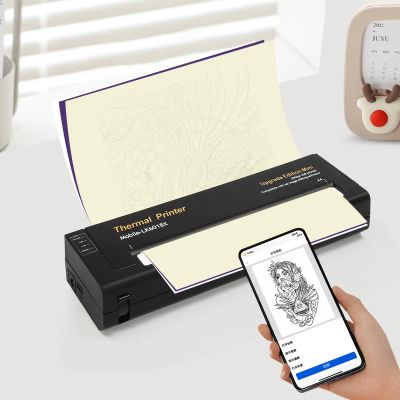 CNCEST Tattoo Transfer Stencil Printer, Mini Portable Tattoo Transfer Thermal Printer, Portable Printer, Transfer Machine