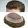 Healthlif Toupee For Men Hair Replacement System Human Hair Piece Toupee For Mens Hair Pieces Fine Mono Hair Systems For Men Natural Hairline8x10medium light density7ASH# view 1