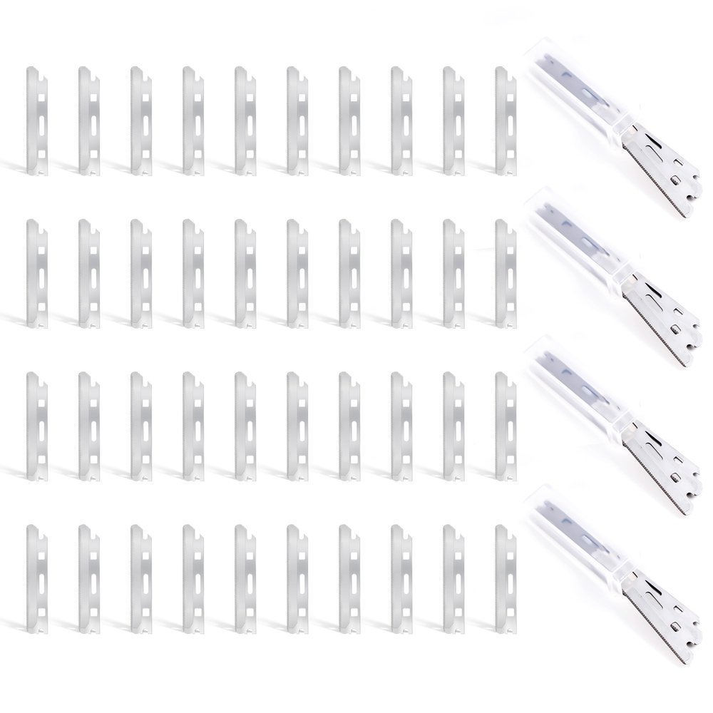 MoHern Dermaplan Razor for Face Professional, Facial Razors for Women Face with 40 Blade Refills, Eyebrow Razor for Women and Men
