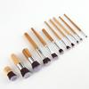 11pcs Natural Bamboo Handle Makeup Brushes Set Foundation Blending Cosmetic Make Up Tool view 2