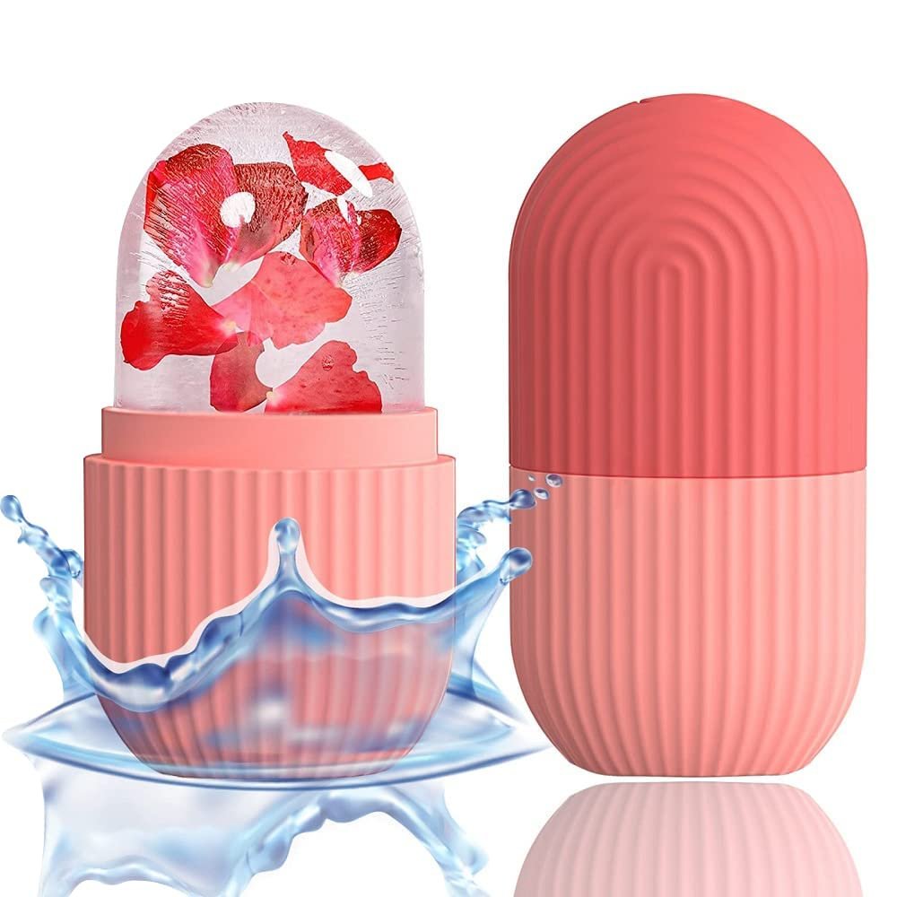 ice Face Roller Silicone Facial Cube for Eyes Neck Massage Remove Dark Circle Pore Shrink Face Beauty Skin Care Ice Kitchen Tools