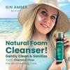 Gin Amber Beauty Natural Foaming Face Wash for Women & Men  Gentle Facial Cleanser for Skincare Tools & Daily Use - (6 Fl oz - 180 ml) view 3