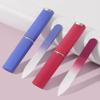 2-Pack Mini Glass Nail File with Case 2mm Thickness Small Crystal Files for Nature Nail Gentle Double-Sided Etched Fingernail Files for Travel Fine Grit Czech Glass Gifts Package Stocking Stuffers view 4