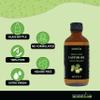 GreenIVe 100% Pure Castor Oil  Cold-Pressed, Hexane-Free  Hair, Eyebrows, Eyelashes, Skin Moisturizer, Castor Pack Wrap Oil GLASS Bottle (8 Fl Oz) view 4