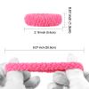 12pcs Thick No Damage Hair Ties for Women,Soft Seamless Scrunchies for Girl,Elastic Ponytail Holders Hair Accessories (Pink) view 2