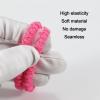 12pcs Thick No Damage Hair Ties for Women,Soft Seamless Scrunchies for Girl,Elastic Ponytail Holders Hair Accessories (Pink) view 3