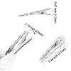 20PCS Silver Metal Duckbill Hair clips for Women Thin Hair,Diy Anti-slip Styling Barrettes for Thick hair,No Crease Duck Billed Hair Clip for Girls (Wave) view 2