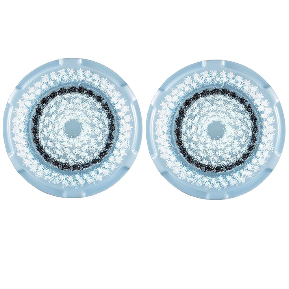 Azonbey Brush Head Replacements Compatible with Clarisonic Mia 1, Mia 2, Mia Fit, Alpha Fit, Smart Profile Uplift and Alpha Fit Face Cleaning Brush Heads (Delicate-2Pack)