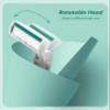Razors for Women Sensitive Skin, 6 Blades Womens razors for Shaving Including 2 Travel Razors for Women with 15 Blade Refills, Green view 3