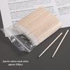 Fcozpjk 200PCS Precision Tip Cotton Swabs with Wooden Sticks, Pointed Tip Cotton Swabs for Nail Polish Touch Up, Disposable Makeup Applicators, Cotton Sticks for Makeup, Microblading Supplies view 2