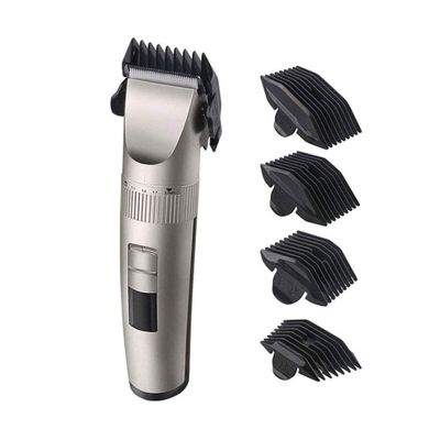 CAFFIA Hair Clippers - Professional Hair Clippers for Men, Cordless Hair Cutting Kit with Ceramic Blades & LED Display, 5 Speed Adjustment, 4 Guide Combs for Stylish