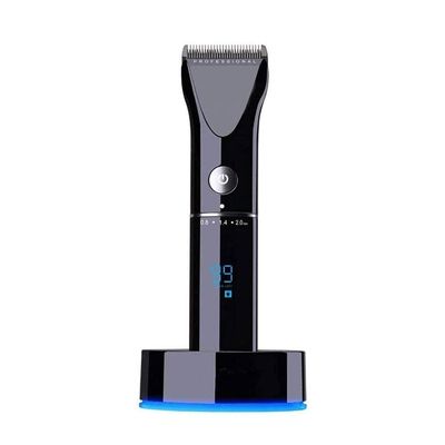 CAFFIA Hair Clippers for Men, Clippers for Hair Cutting, Rechargeable Cordless Hair Trimmers with Charging Stand, Adjustable Comb Trimmer Hair Clipper, Hair Cutting Kits for Family (Color : Black)