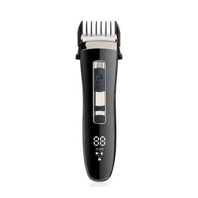 CAFFIA Professional Hair Clippers Cordless Hair Trimmer Low Noise Hair Cutting Kit Trimmer Waterproof Body Hair Removal Machine with LED Display, Men Head Clipper, Black
