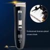 CAFFIA Professional Hair Clippers Cordless Hair Trimmer Low Noise Hair Cutting Kit Trimmer Waterproof Body Hair Removal Machine with LED Display, Men Head Clipper, Black view 2