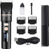 CAFFIA Cordless Hair Clippers for Men, Professional Hair Clippers Hair Trimmer, Bear Trimmer, USB Rechargeable LCD Display, for Men Kids and Family Use view 1