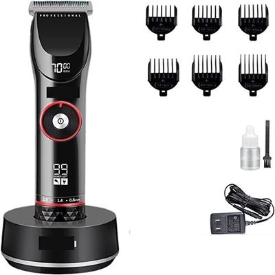 CAFFIA Hair Trimmer Luxury Wireless Charge T Hair Clipper 3500mah 10H Hair Trimmer Stainless Steel Head Professional Barber Cutting for Men Machine Hair Care and Styling