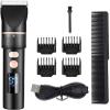 CAFFIA Hair Clippers for Men, Clippers for Hair Cutting, Rechargeable Cordless Hair Trimmers with Charging Stand, Hair Cutting Kits for Family, Christmas Gift for Men Dad Boyfriend Husband view 2
